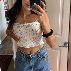 stars white and black forever 21 tube top